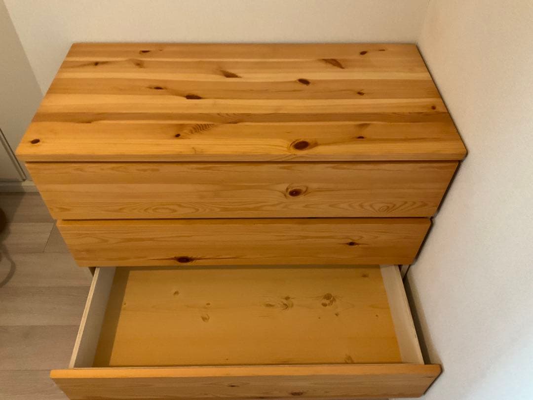 無印良品　ナチュラルウッド 4段チェスト