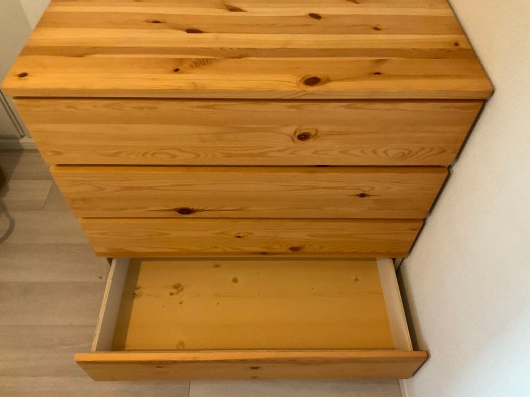 無印良品　ナチュラルウッド 4段チェスト