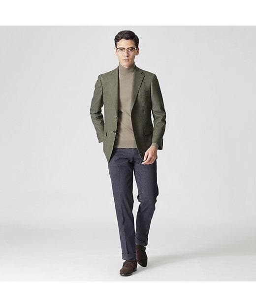 80周年記念 ポールスチュアート カシミヤ×シルク混 パケ柄カラージャケット