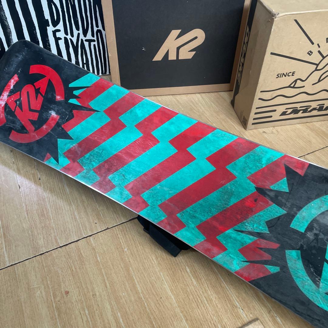 K2　ミニターボ　キッズスノーボードセット　バイン付3点セット　120㎝