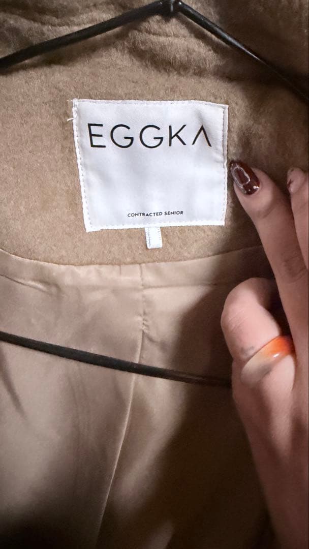 EGGKA コーヒー トレンチコート S/M/L