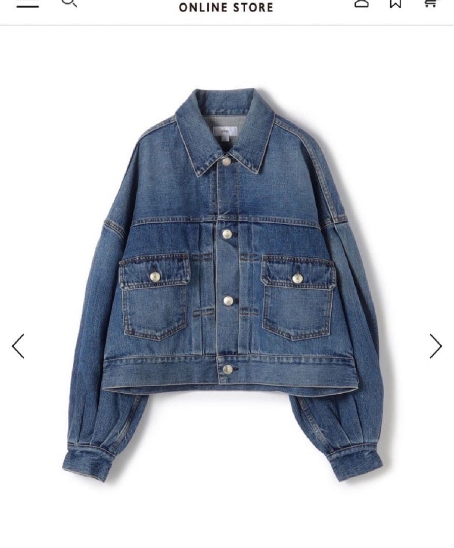 HYKE バルーンスリーブデニムジャケット　サイズ1