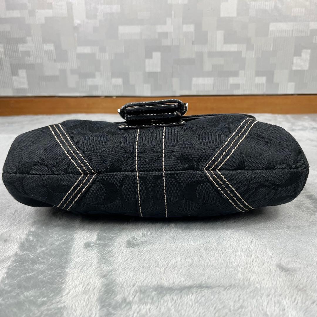 美品 Coach Soho Signature Bag Black