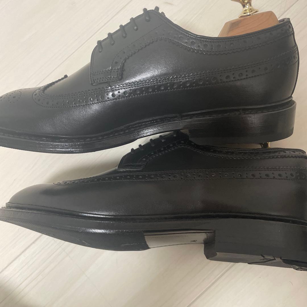 【未使用】リーガル　J292 ウイングチップ　ブラック　24.5 ハーフラバー付