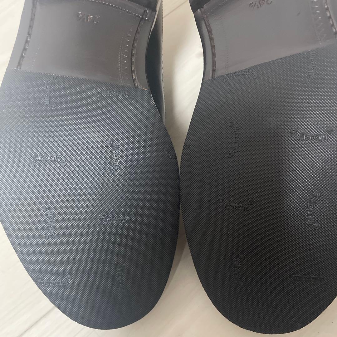 【未使用】リーガル　J292 ウイングチップ　ブラック　24.5 ハーフラバー付