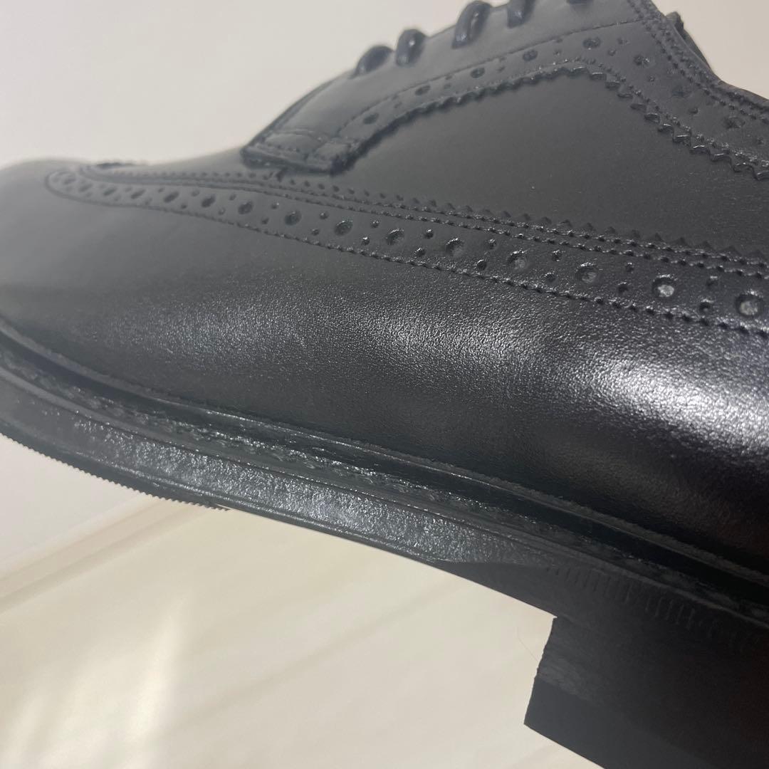 【未使用】リーガル　J292 ウイングチップ　ブラック　24.5 ハーフラバー付