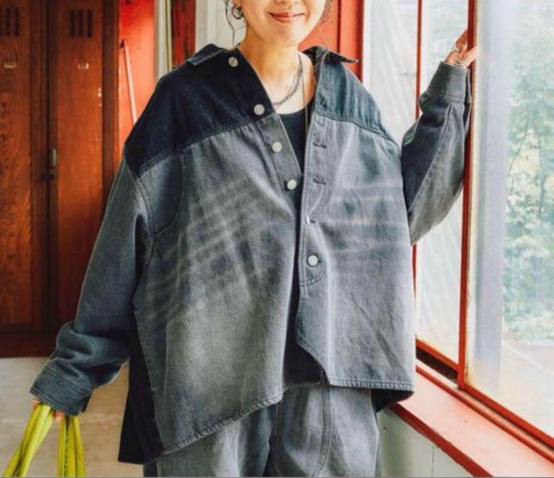 新品 ニコアンド misayoさん ハギッテデニムジャケット