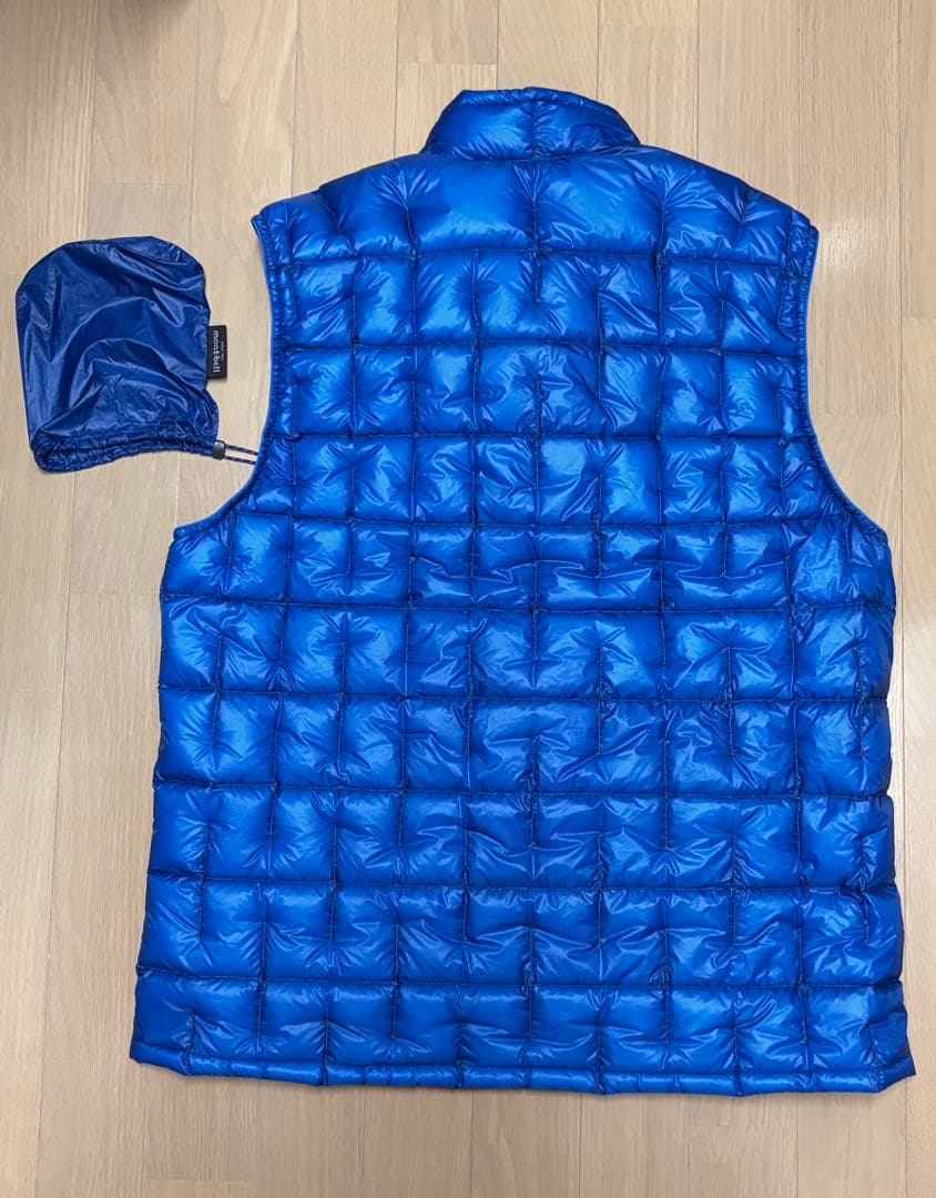 モンベル プラズマ1000 ダウン ベスト XL ブルー