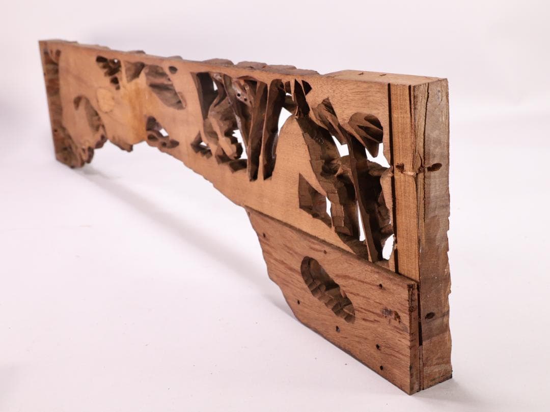 Digger Vintage　BK180　彫刻 木彫　龍虎図　蟇股　玉眼