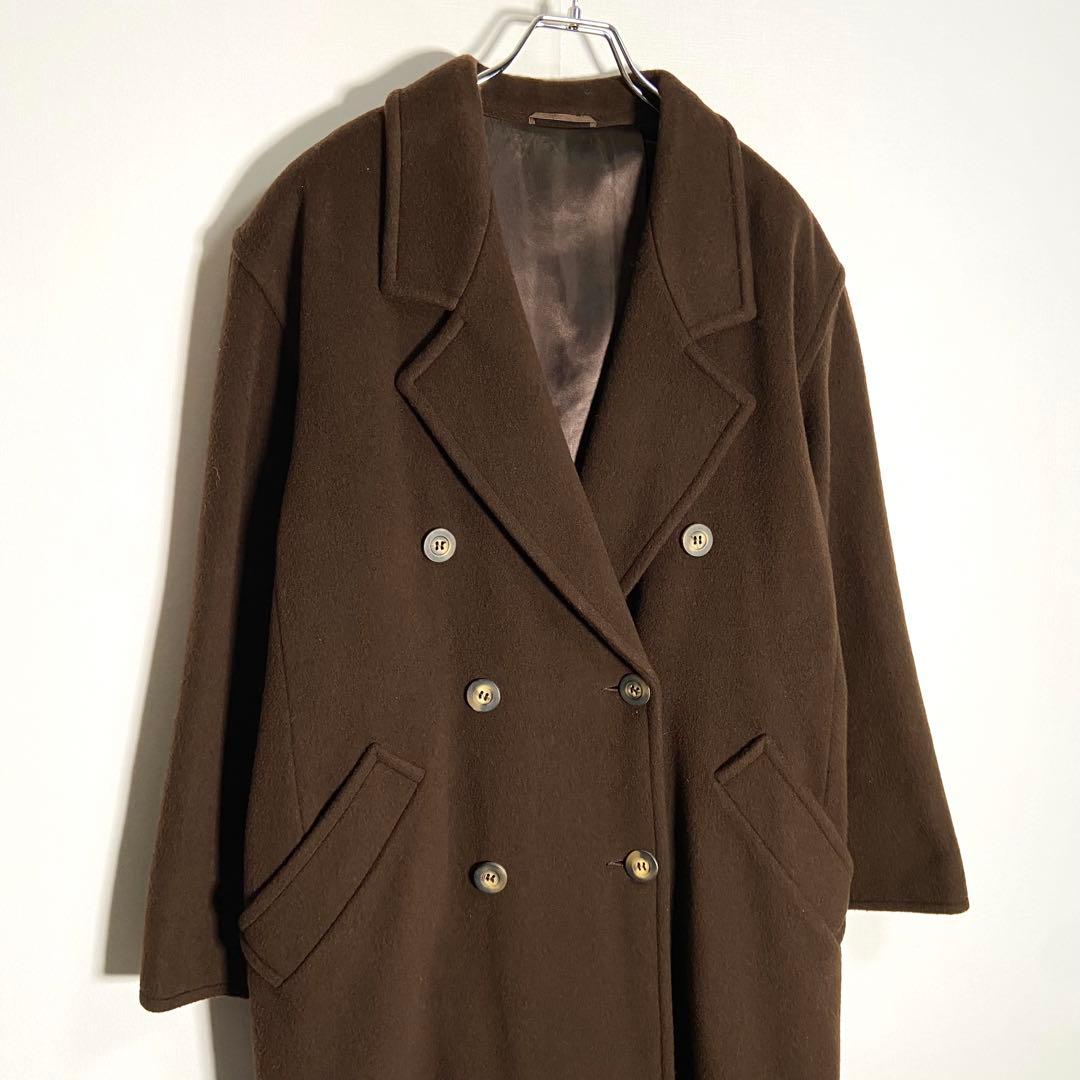 カシミヤ混 MARELLA チェスターコート ダブルブレスト マックスマーラ