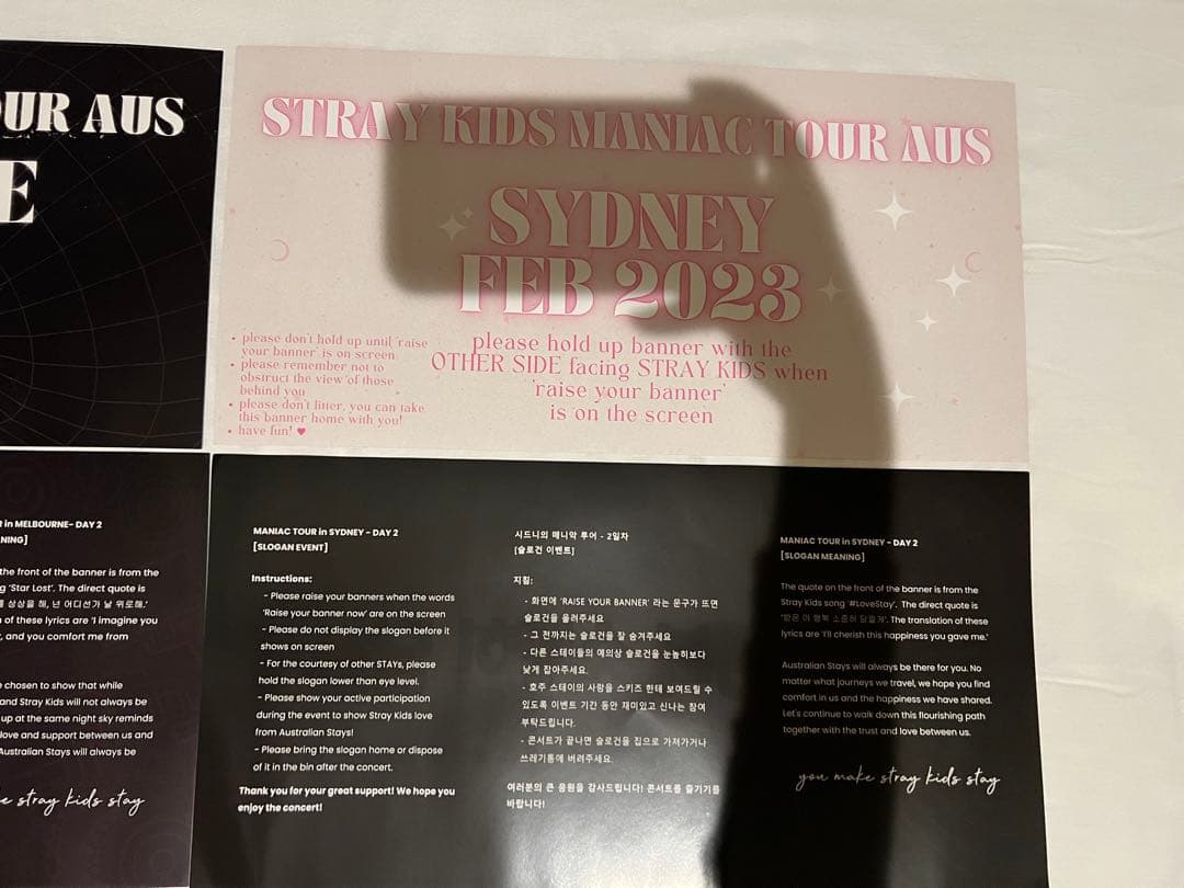 スキズ　VIP オーストラリア　スローガン付き