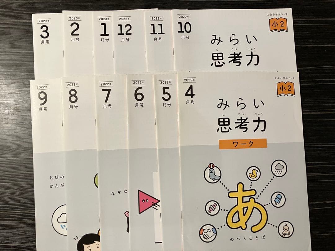 Z会　小2 わくわくエブリスタディ ワークブック みらい思考力ワーク