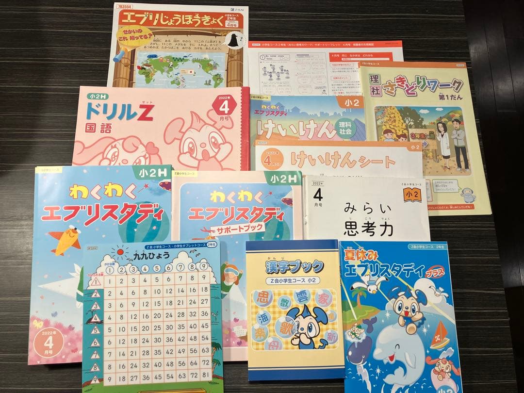 Z会　小2 わくわくエブリスタディ ワークブック みらい思考力ワーク