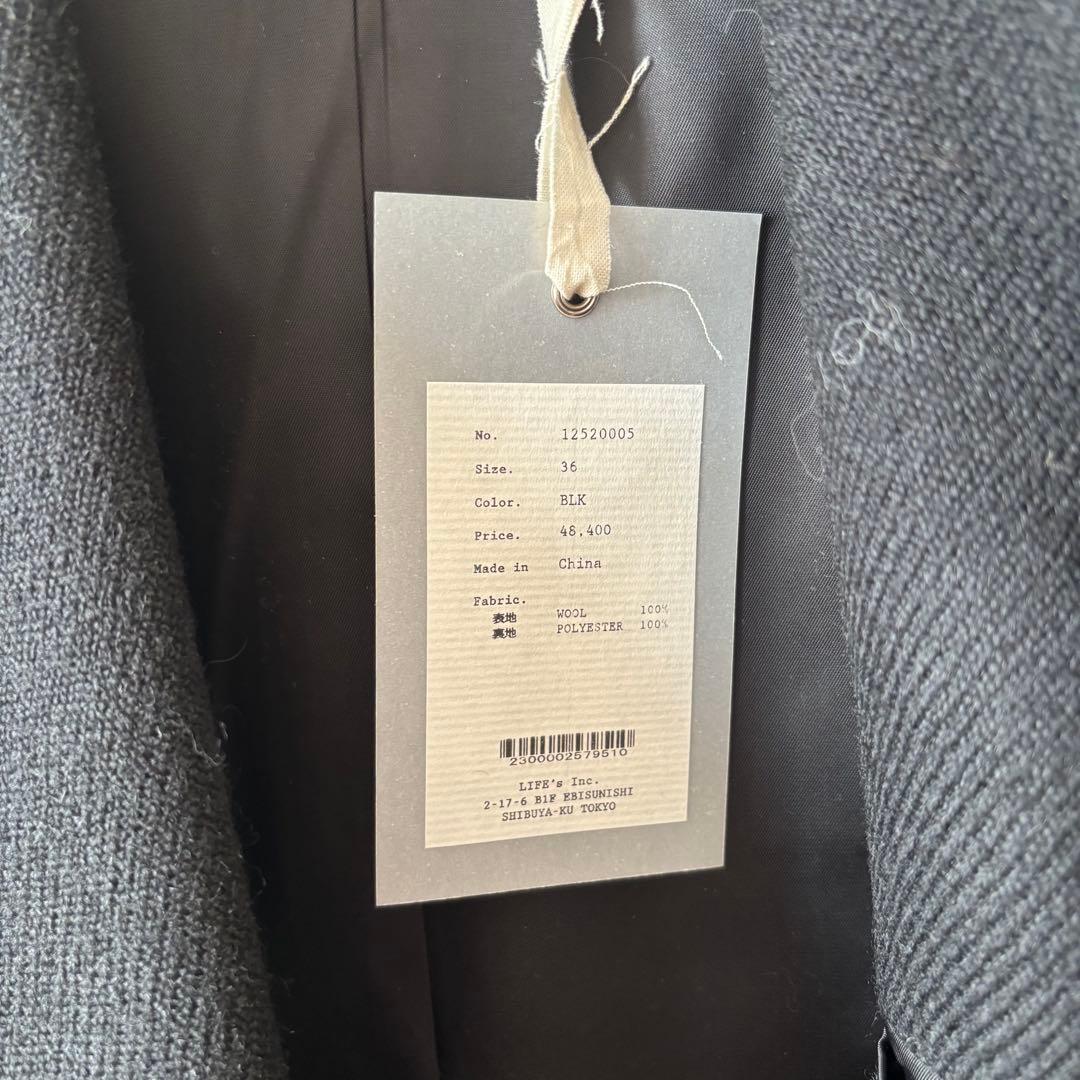 todayful Wool 100% Chester Coat ブラック　36