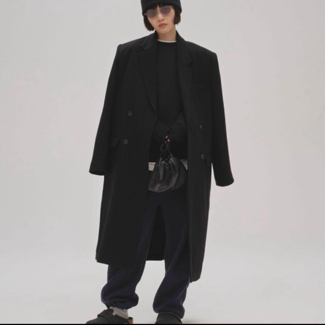 todayful Wool 100% Chester Coat ブラック　36