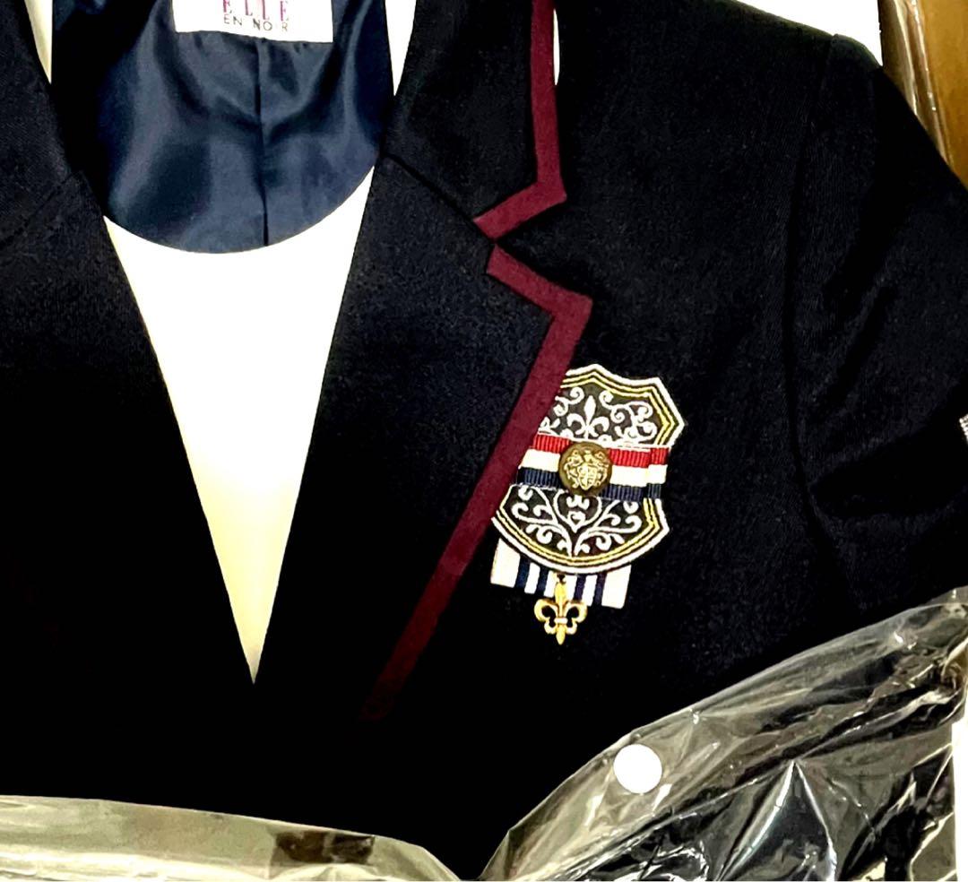 ELLE en noir-150- パイピングジャケットスクールスーツ