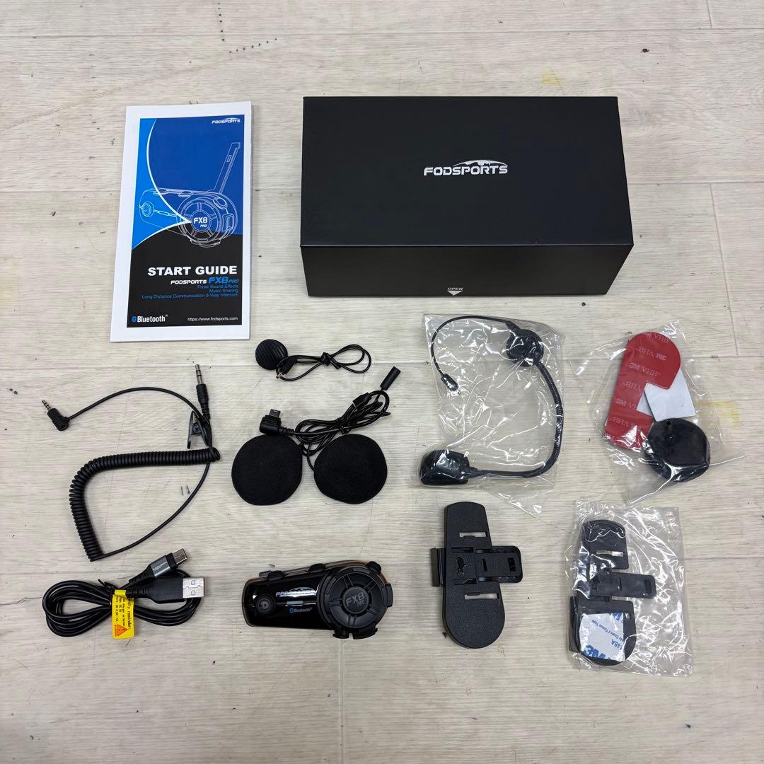 美品 FODSPORTS FX8 PRO バイク用 Bluetooth インカム