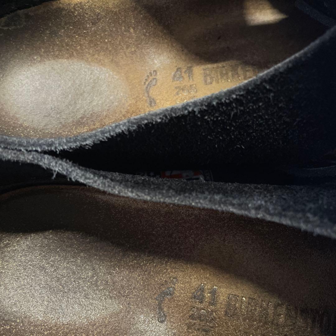 ビルケン ザルツブルク 黒色 スエード 41 ナロー幅