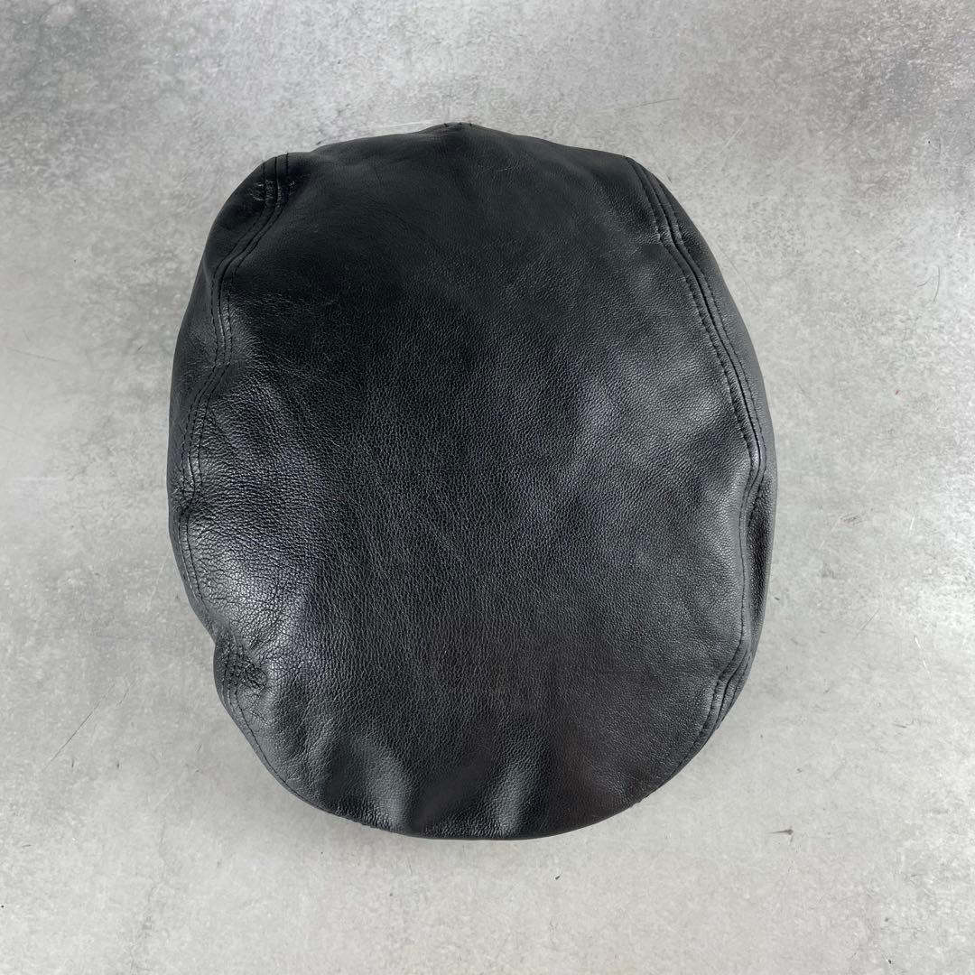 入手困難✨ ドルチェアンドガッバーナ ハンチング キャップ レザー ブラック