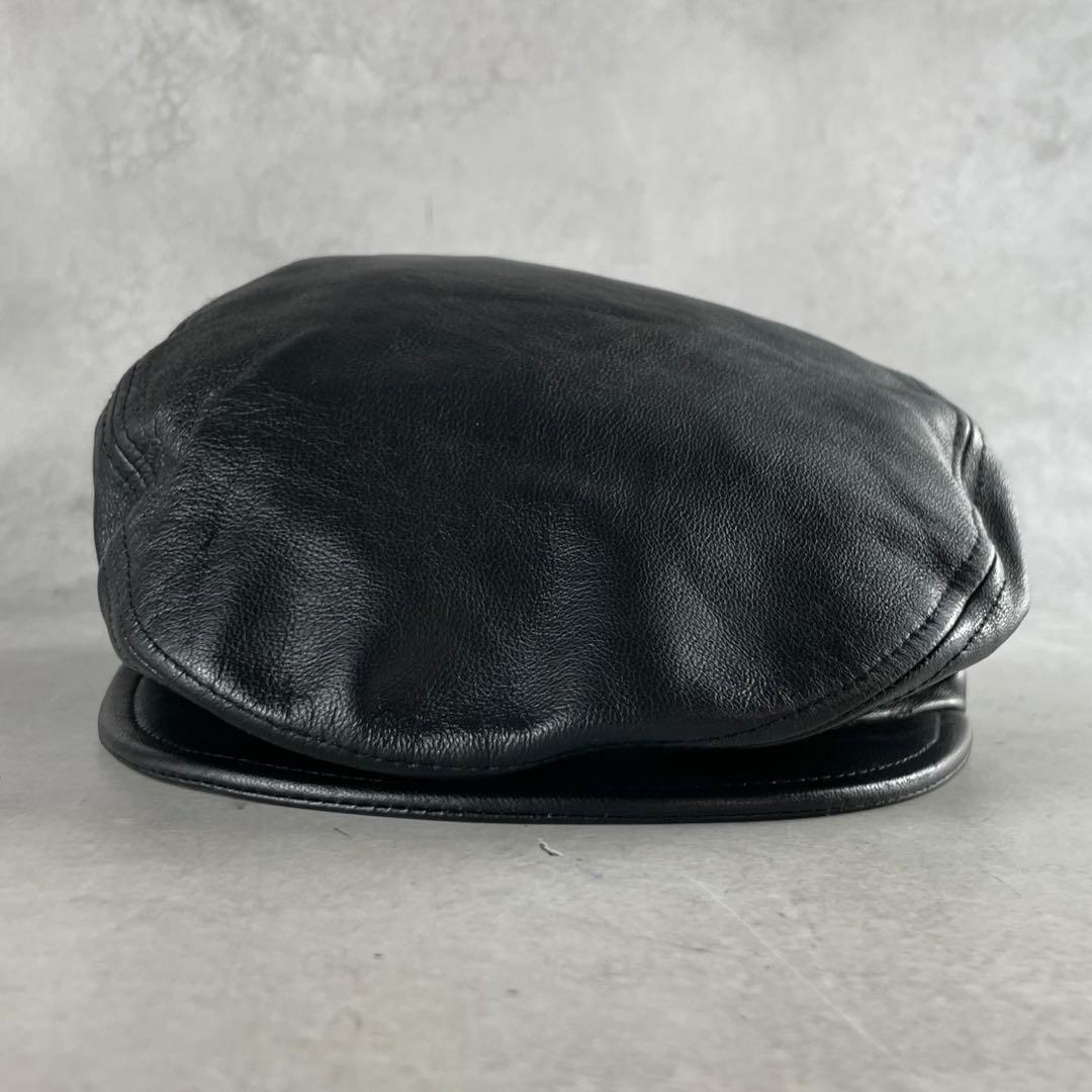 入手困難✨ ドルチェアンドガッバーナ ハンチング キャップ レザー ブラック