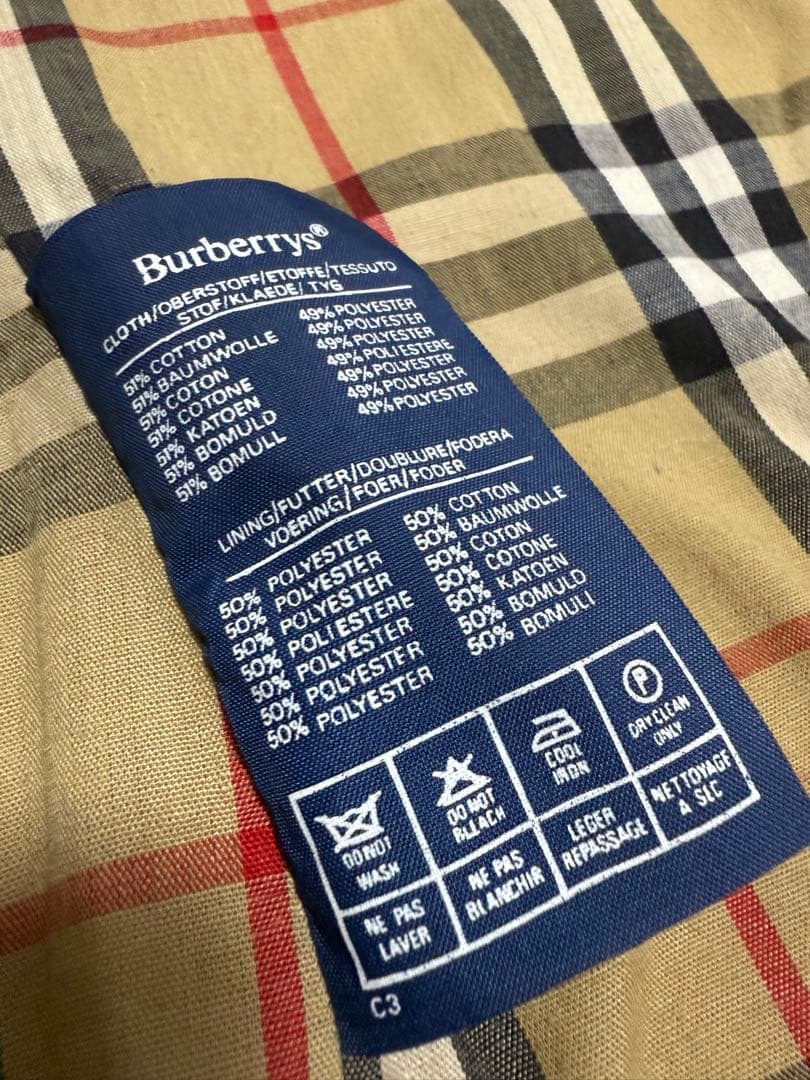 80's Burberry's ステンカラーコート　イギリス製　Burberry
