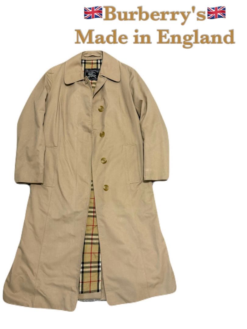 80's Burberry's ステンカラーコート　イギリス製　Burberry