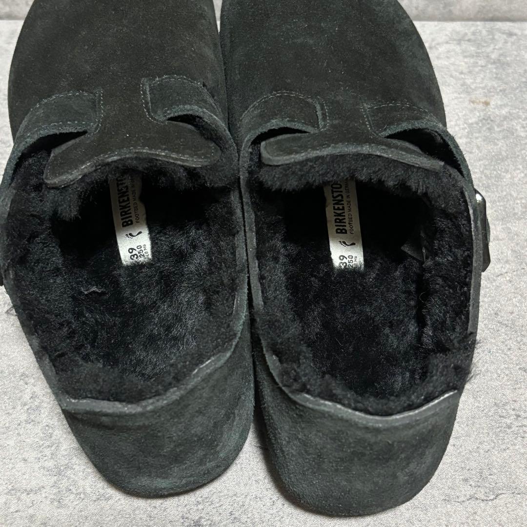 未使用級　ビルケンシュトック　ロンドン　ファー　ブラック　スエード　2016