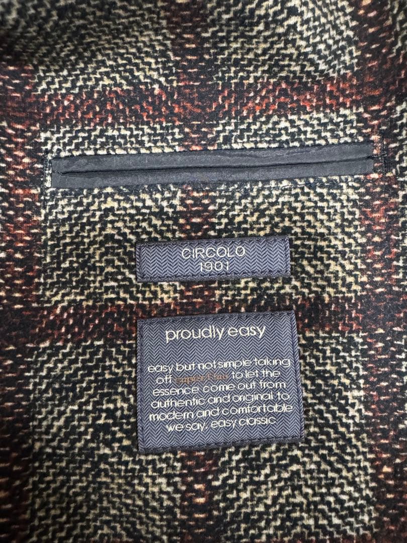 CIRCOLO チェック柄 テーラードジャケット
