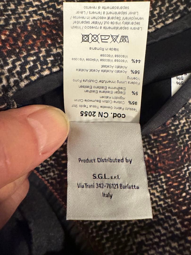 CIRCOLO チェック柄 テーラードジャケット