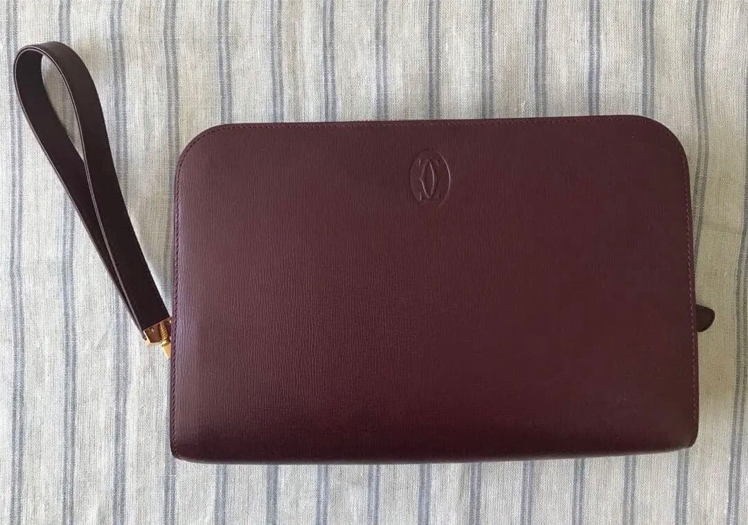 【綺麗です☆】カルティエ　マストライン　イタリア製　クラッチバッグ　ユニセックス