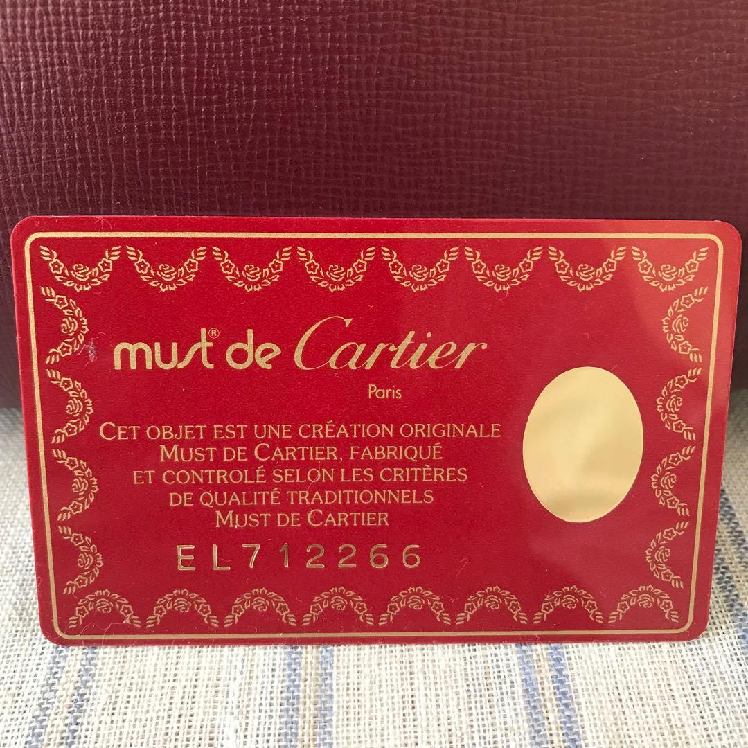 【綺麗です☆】カルティエ　マストライン　イタリア製　クラッチバッグ　ユニセックス