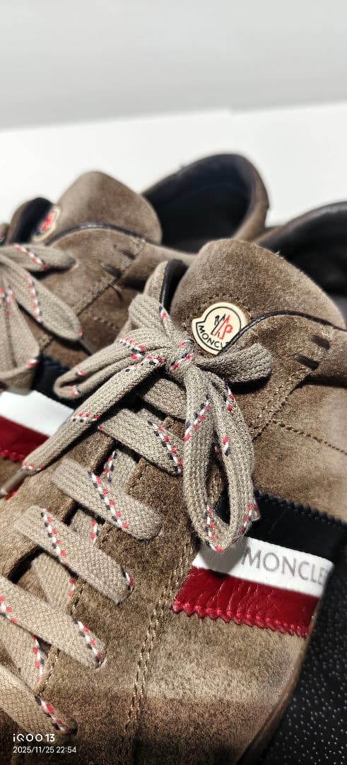 ま*ん様 MONCLER スエードブラウンシューズ