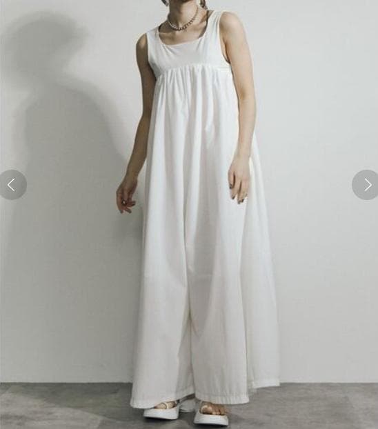 美品　UN3D.　アンスリード　ボリュームギャザーオールインワン　36　ブラック