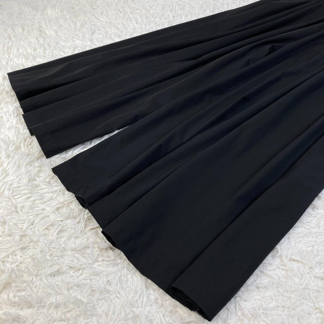 美品　UN3D.　アンスリード　ボリュームギャザーオールインワン　36　ブラック