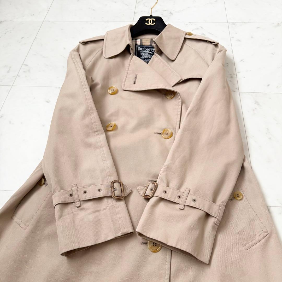 マキシ丈❤️バーバリーズ　トレンチコート　ノバチェック　ベルト　大きいサイズ
