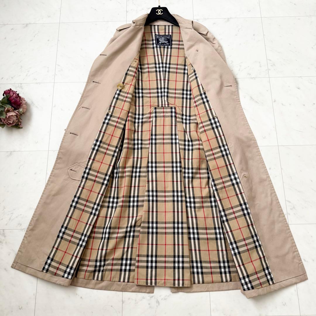 マキシ丈❤️バーバリーズ　トレンチコート　ノバチェック　ベルト　大きいサイズ