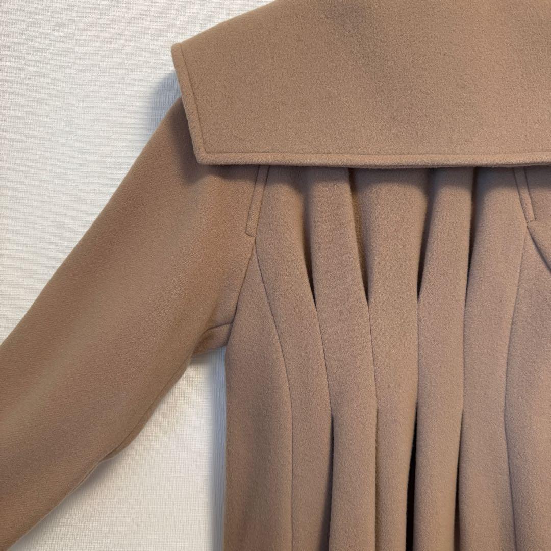 【美品】CELFOR ビッグカラーコート キャメル36