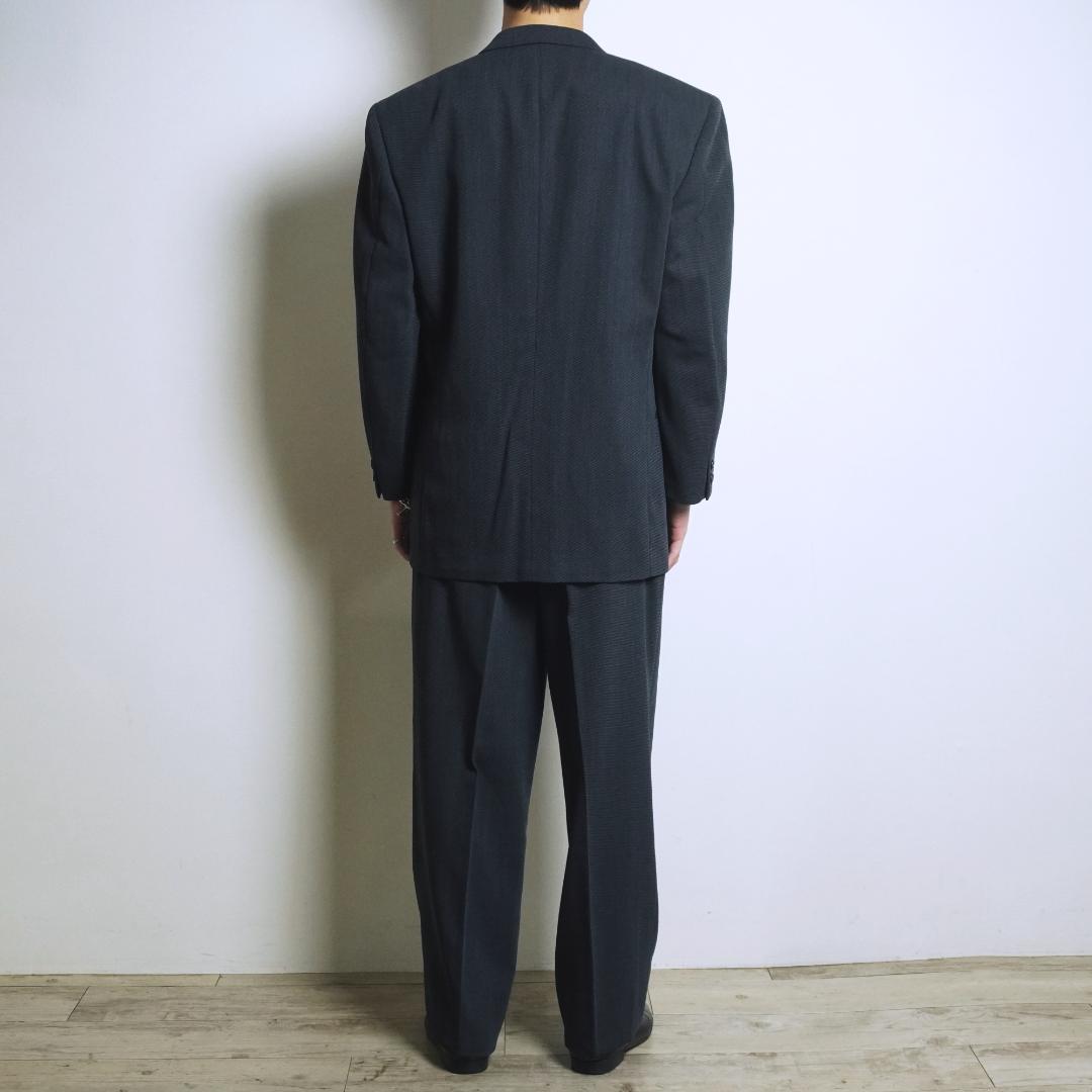LANVIN ダブルセットアップスーツ フォーマル ダークグレー/EZ184