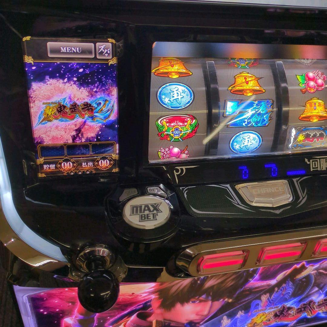 パチスロ実機　新鬼武者２　不要機付　送料無料