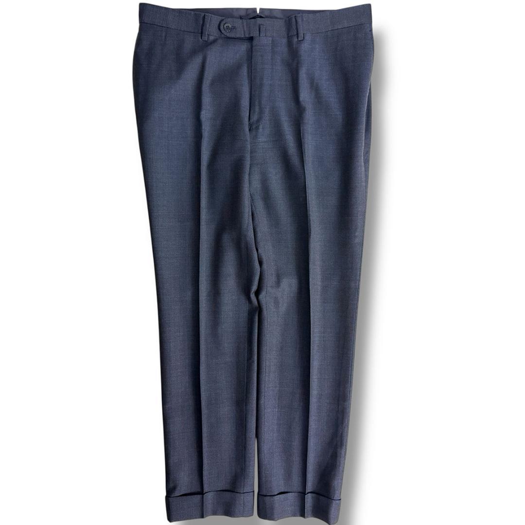 J7216 美品 ビームスF ソリッドスーツ ネイビー 52 BEAMS F