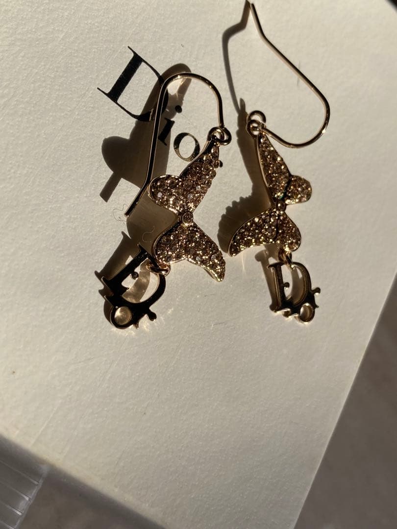 Dior クリスチャンディオールゴールド ピアス