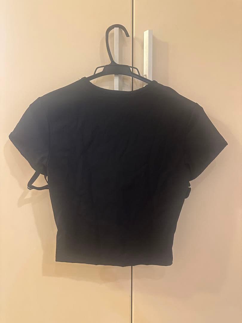 トップス theredthread S logo belt tops black