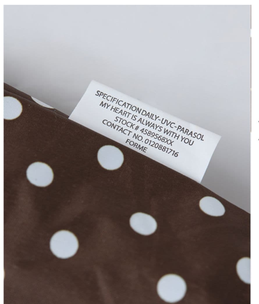 2025 東原亜希 FORME 晴雨兼用折り畳み傘 ドットブラウン柄 日傘