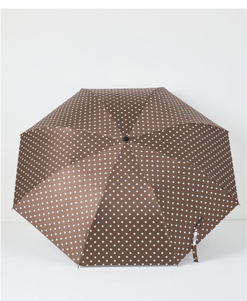 2025 東原亜希 FORME 晴雨兼用折り畳み傘 ドットブラウン柄 日傘