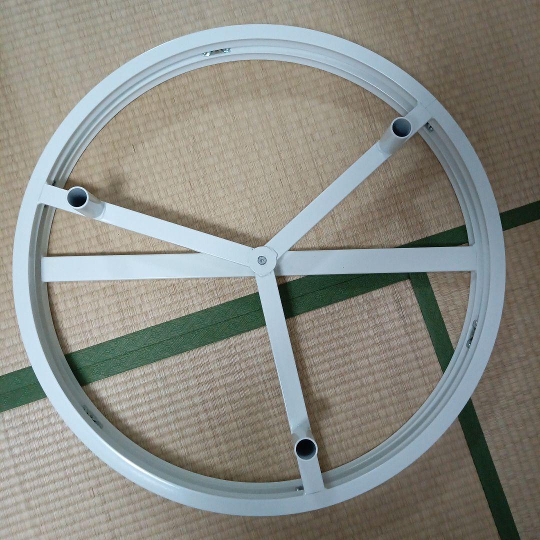 頑丈回転ハンガーラック カバー付き 円形 2段