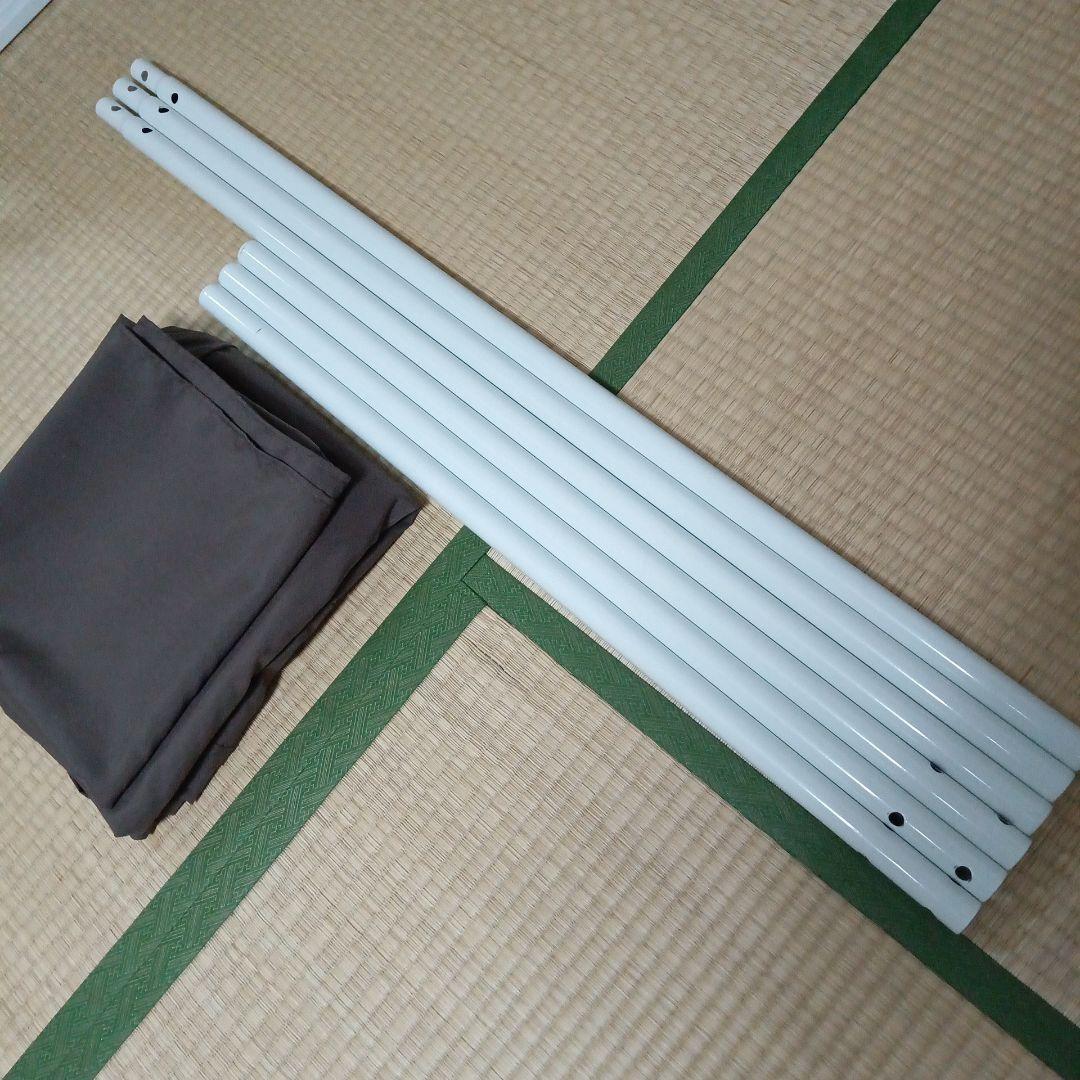 頑丈回転ハンガーラック カバー付き 円形 2段