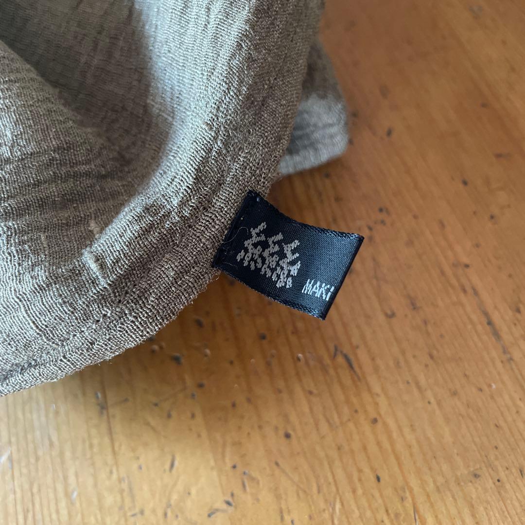 真木テキスタイルスタジオ。チュニック。モカ茶色。