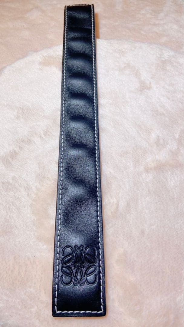 も*♪様 美品◇LOEWE ロエベ◇アナグラム スラップ ブレスレット 黒 箱・