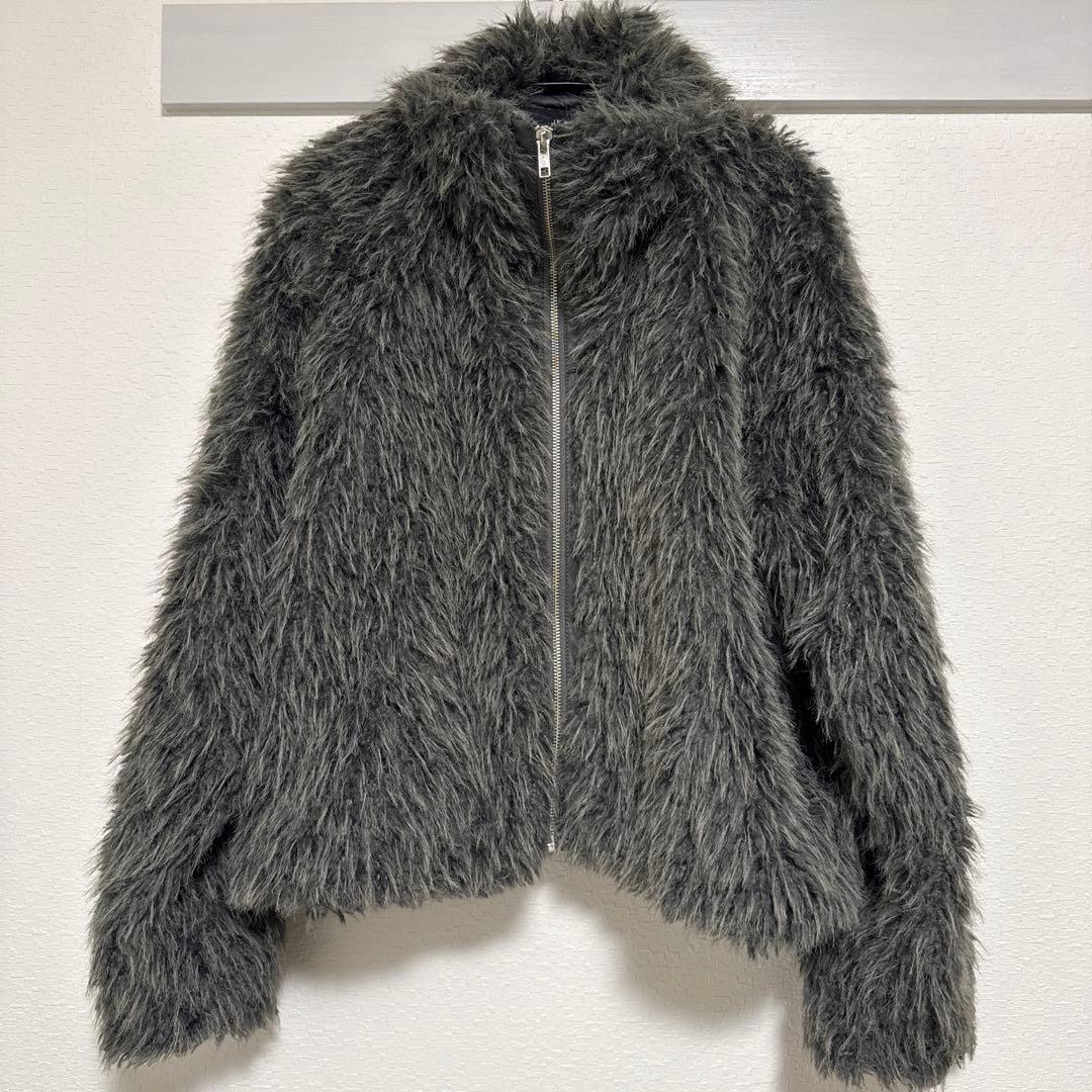 JEANASIS MIXカラーファーブルゾン グレー