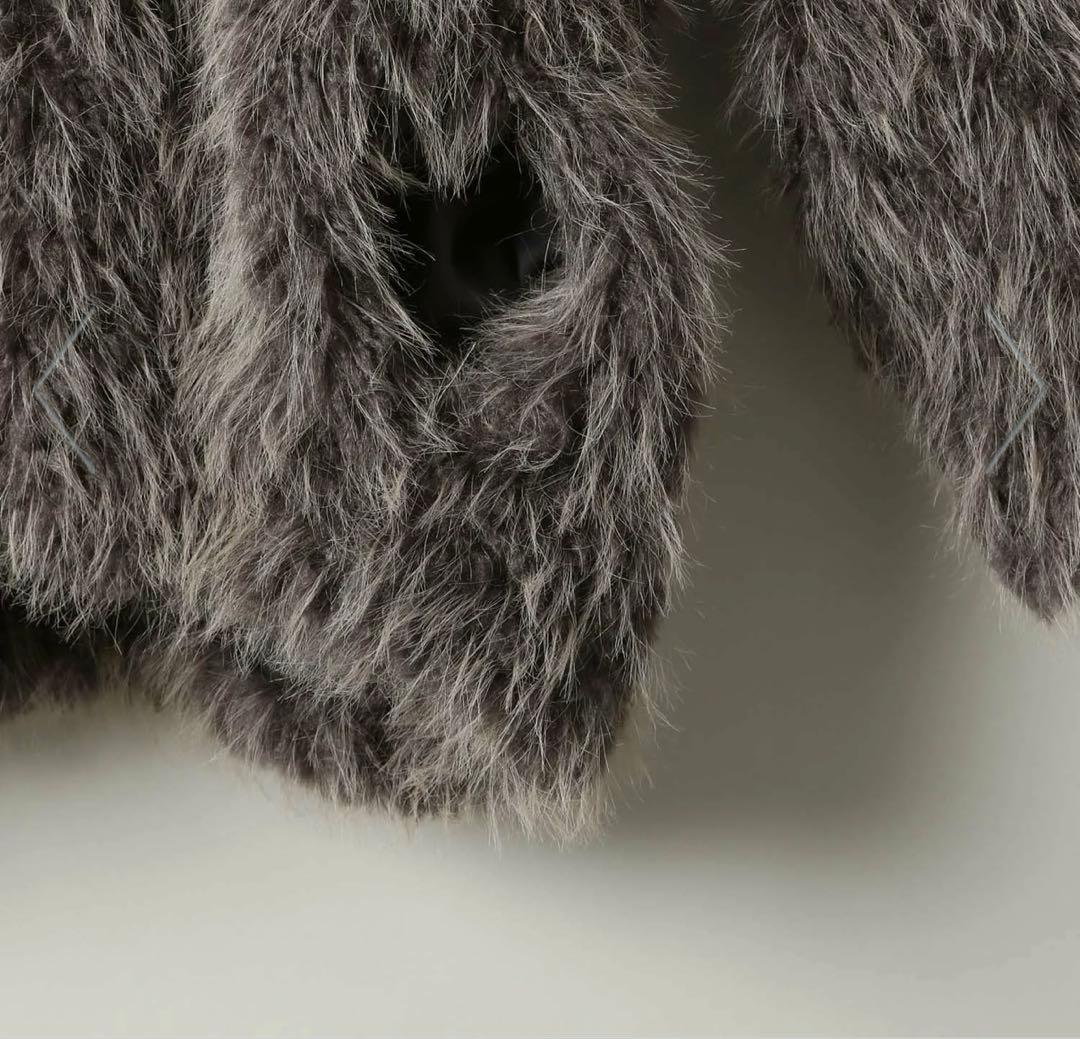 JEANASIS MIXカラーファーブルゾン グレー